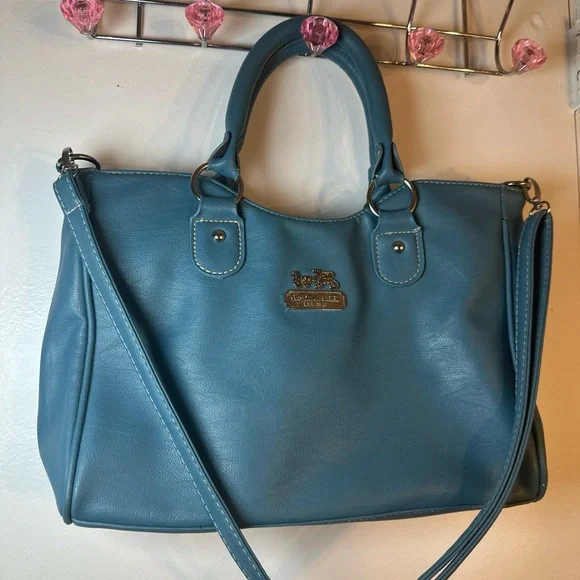 Coach Blue Satchel with Versatile Design - Picture 2 of 8